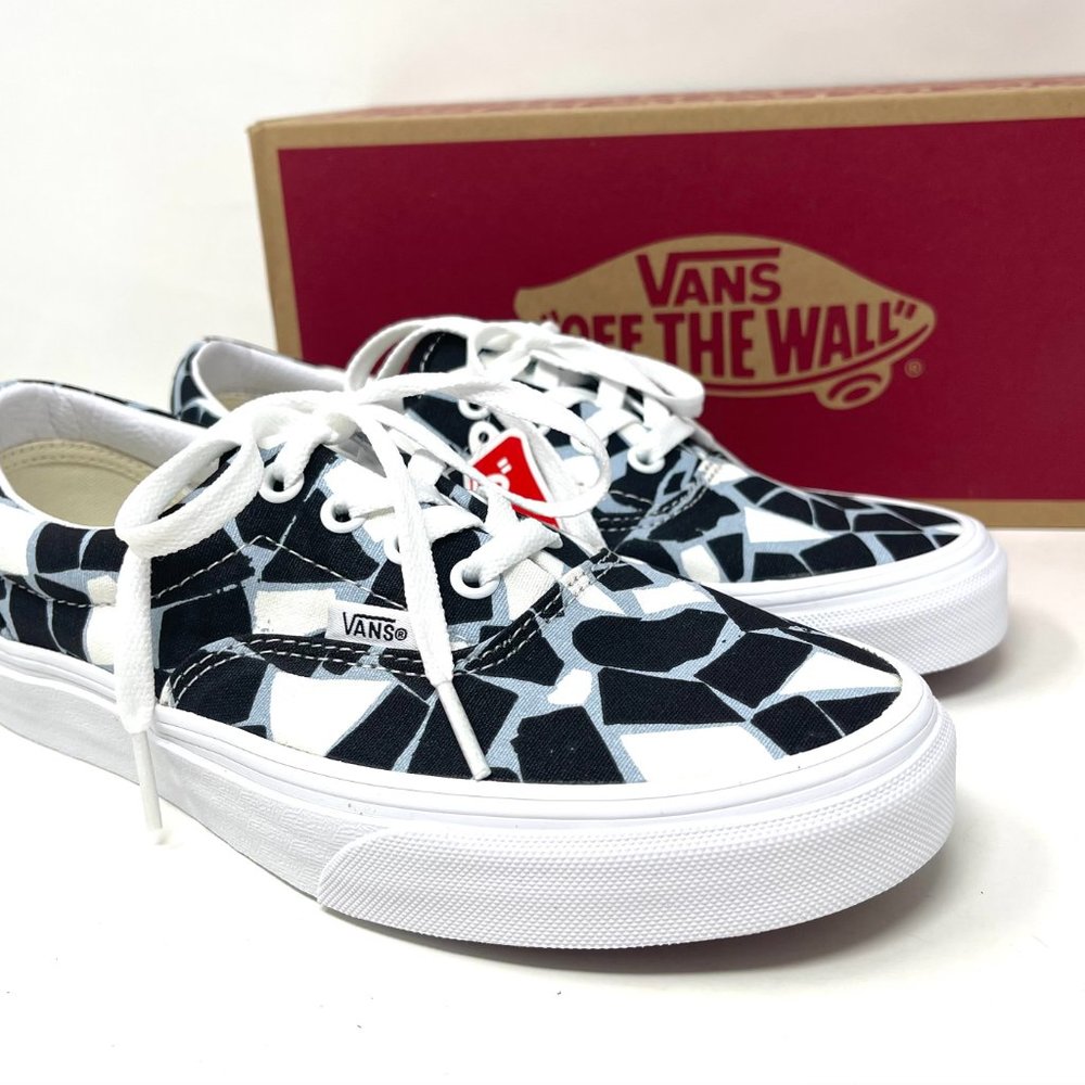 Vans Era Black White Skate Casual Shoes Men's Size Low Top Canvas VN0A54F19M1 - Picture 9 of 15